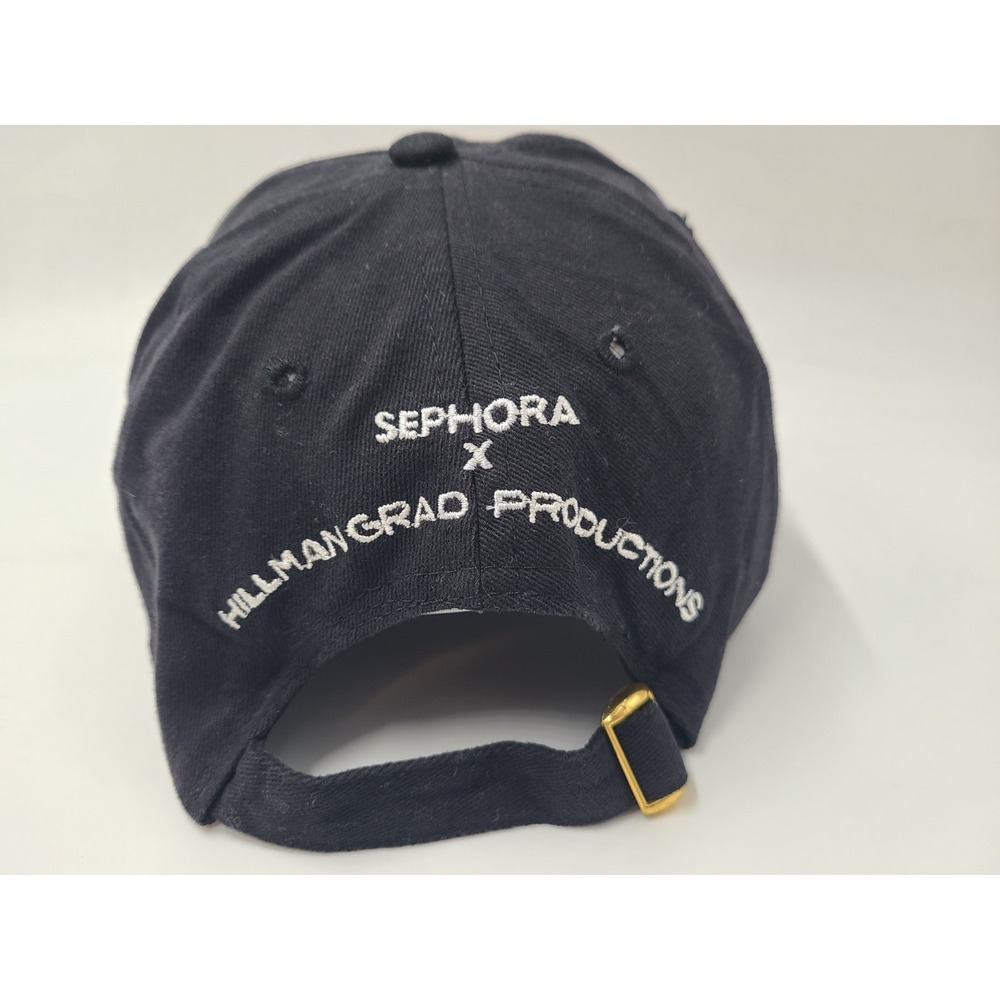 Women Sephora x Hillman Grad Productions Strapback Adjustable Hat Cap Dad Black - Picture 7 of 11